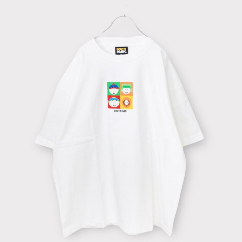 SOUTH PARK BIG Embroidered T-shirt WHITE