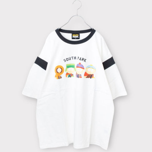 SOUTH PARK Printed Logo Embroidered T-shirt WHITE