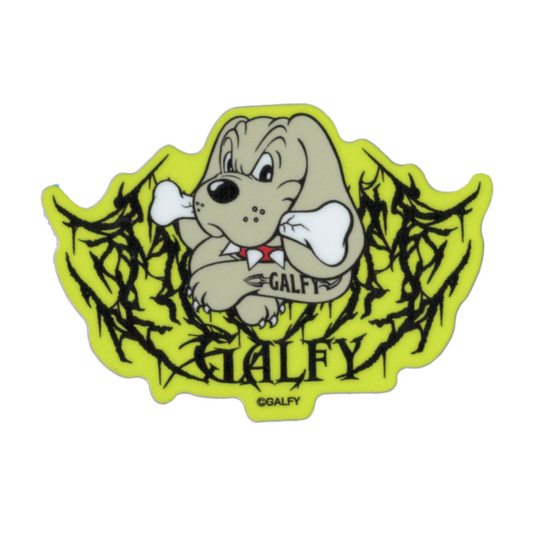 GALFY Mini Sticker Yellow Green GALFY Fashion Street Dog Yankee Bad Brand GAL039