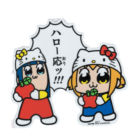 Pop Team Epic Hello Kitty Character Sticker Sanrio Collaboration Hot Topic Popular LCS780 Official