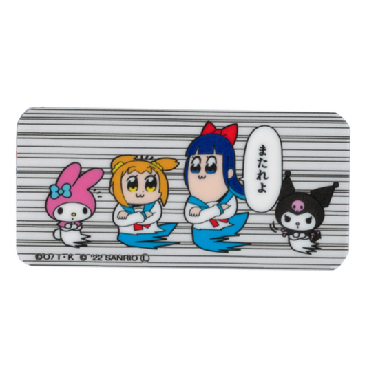 Pop Team Epic Sanrio collaboration, Takeshobo transparent sticker, Pipimi, Popuko, anime, LCS1560