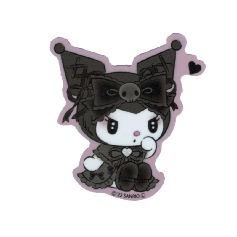 Kuromi Sticker Black Lace 02 KUROMI Midnight Melo Kuro Sanrio Character Sickly Cute LCS1514