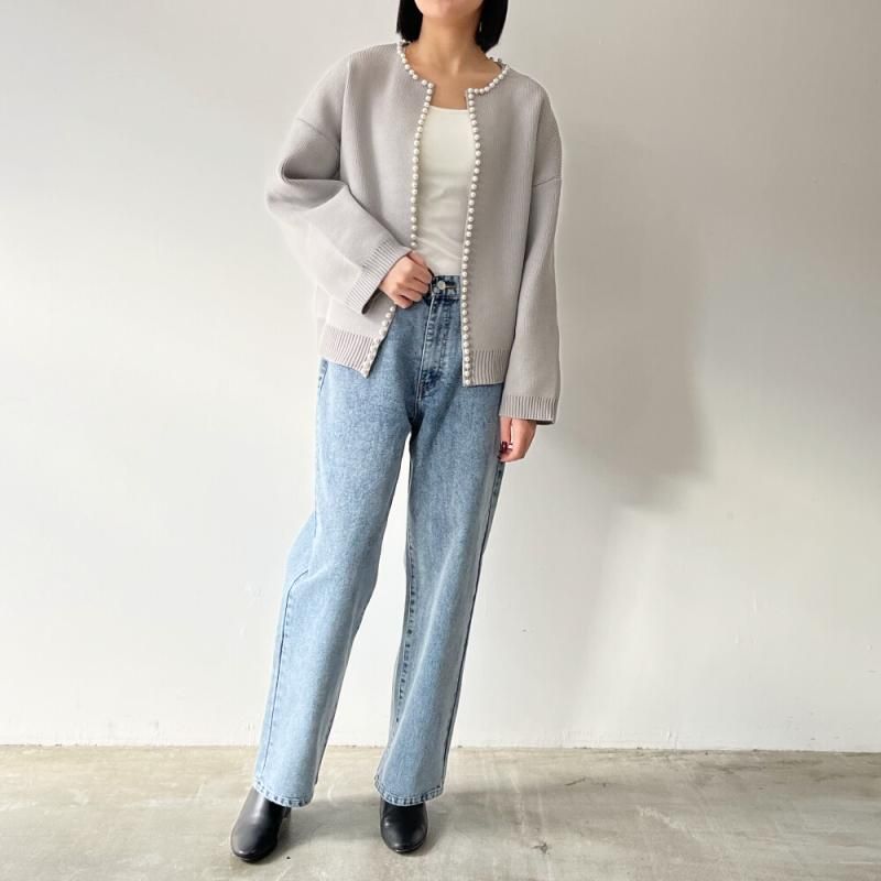 ローライズデニムパンツ LIGHT BLUE