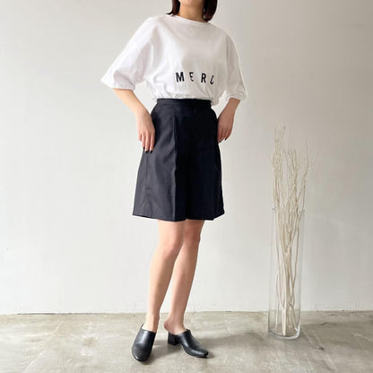 ブロードハーフパンツ BLACK