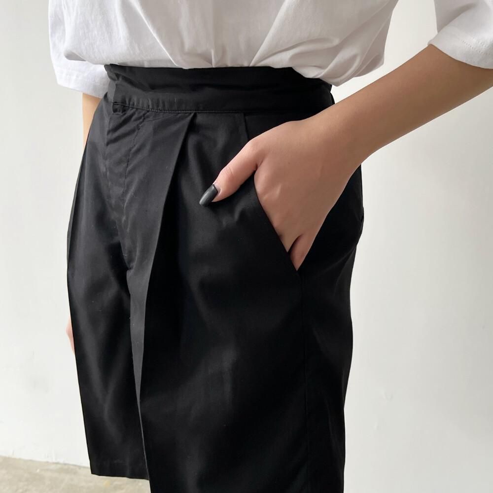 ブロードハーフパンツ BLACK