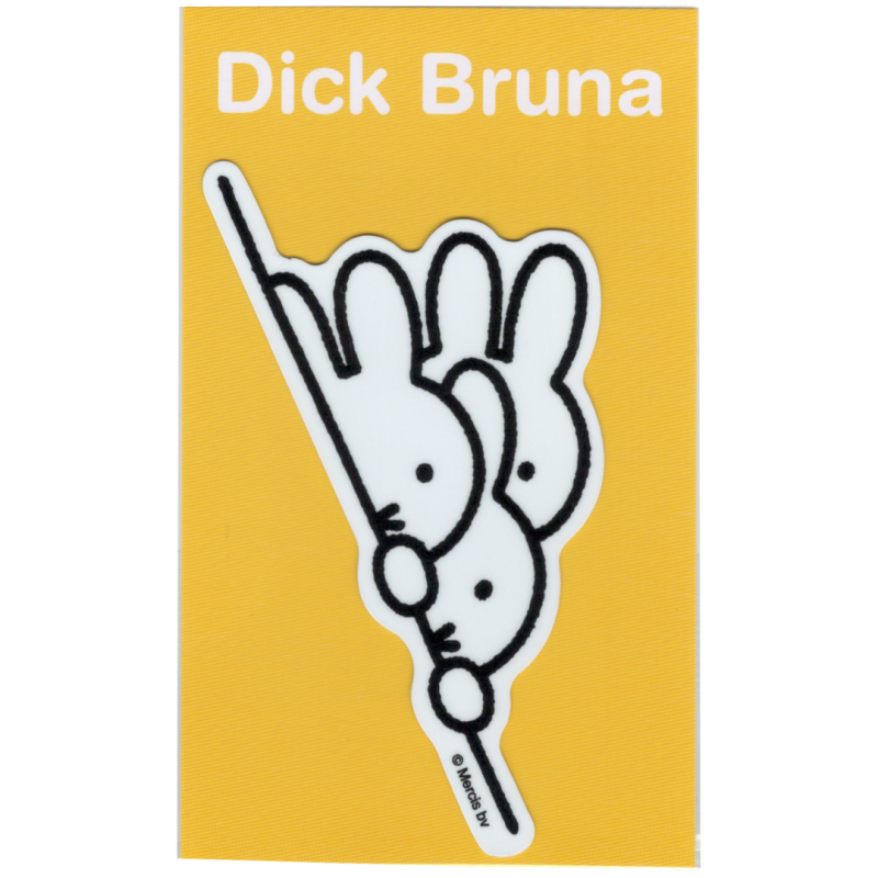 Miffy Die-Cut Vinyl Sticker "Hyokkori" Character Sticker MIF049