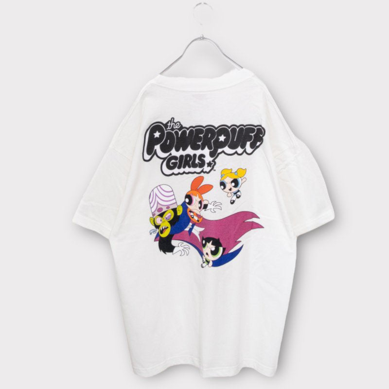 The Powerpuff Girls Back Print OVER T-shirt WHITE