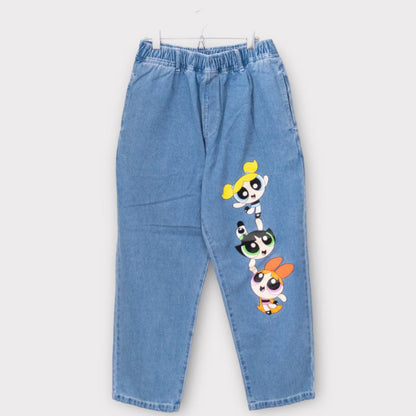 The Powerpuff Girls Easy Denim Pants BLUE