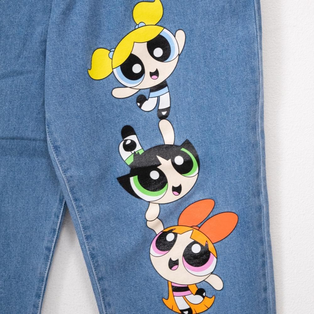 The Powerpuff Girls イージーデニムパンツ BLUE