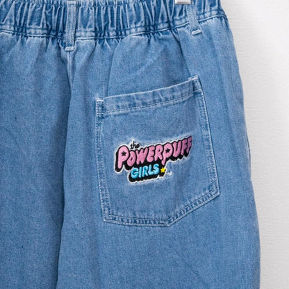 The Powerpuff Girls イージーデニムパンツ BLUE
