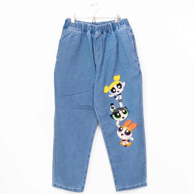 The Powerpuff Girls イージーデニムパンツ BLUE