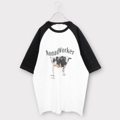 Timely Warning COW Photo Print T-Shirt WHITE