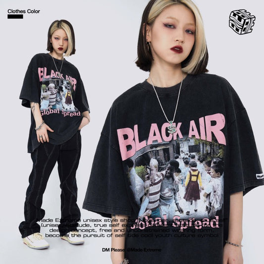 MADEEXTREME PHOTO 半袖Tシャツ BLACK YK0670