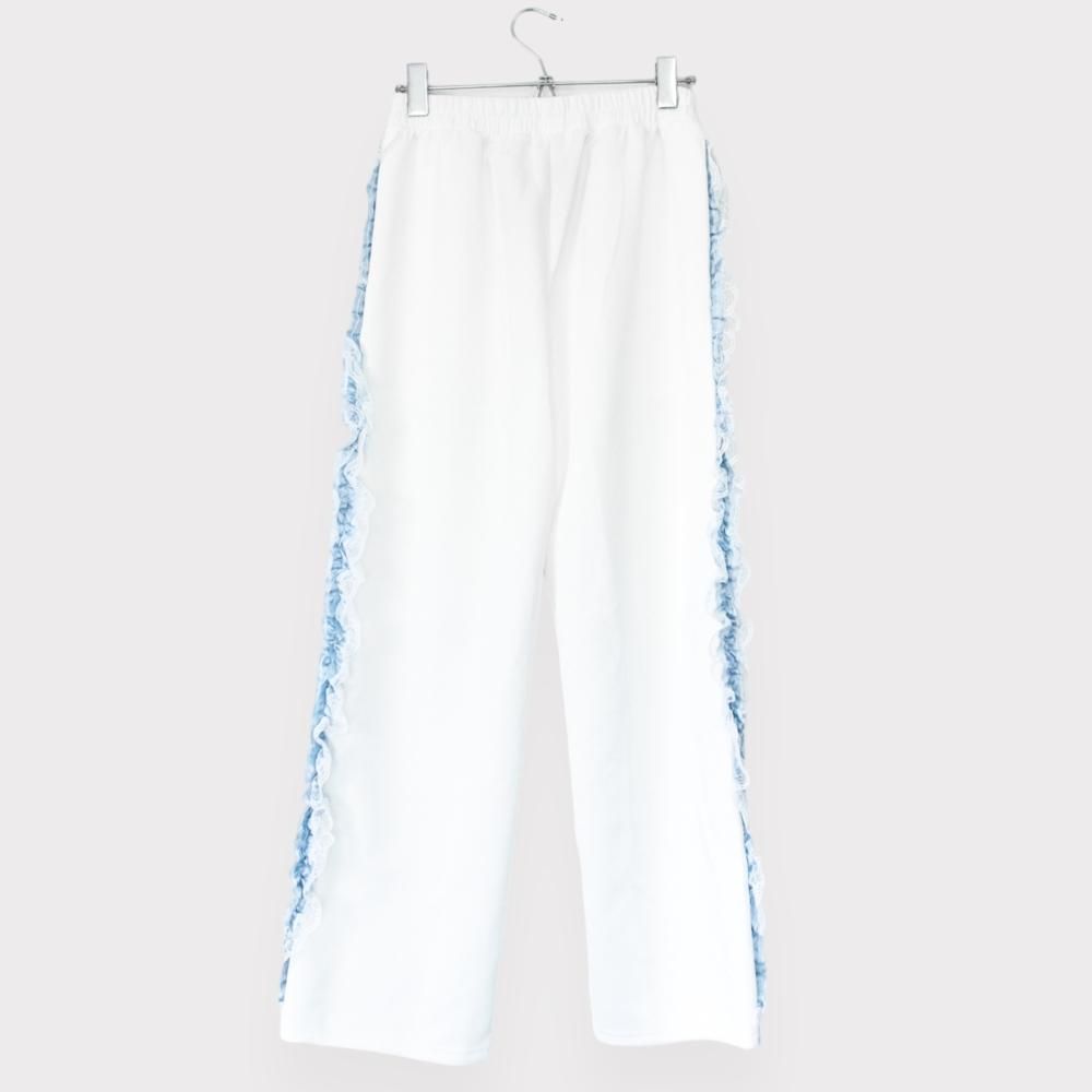 ACDC RAG 月 ジャージ ロングパンツ WHITE