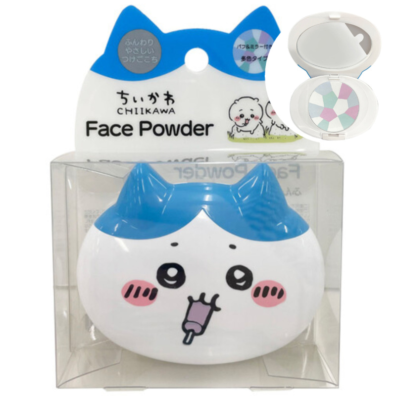 Chiikawa Die Cut Cosmetics Series Face Powder Purple Hachiware