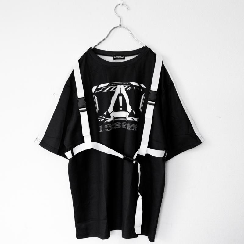 ACDC RAG ERROR CODE Tシャツ BLACK WHITE