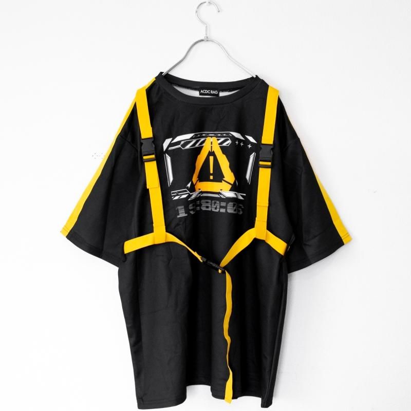 ACDC RAG ERROR CODE Tシャツ BLACK YELLOW