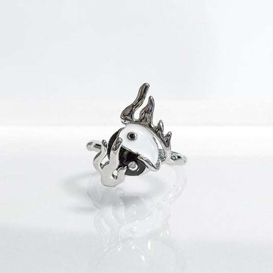 YIN AND YANG 陰陽 リング SILVER FIRE