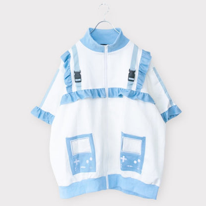 ACDC RAG GAME OVER フリルジャケット 半袖ver WHITE