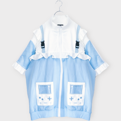 ACDC RAG GAME OVER Frill Jacket Short Sleeve ver. BLUE