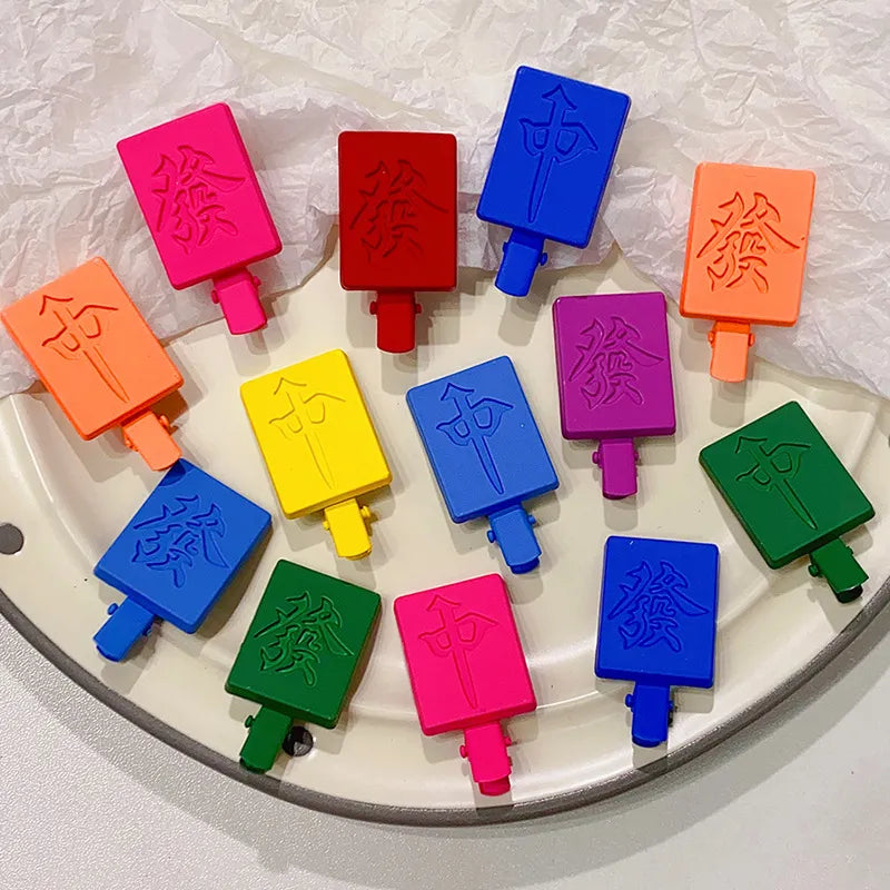 COLORFUL 麻雀牌 カラー ヘアクリップ