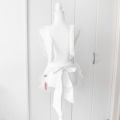 ACDC RAG x kuua HEAVEN エプロン WHITE PINK