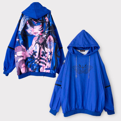 ACDC RAG x kuua HELL Hoodie BLUE