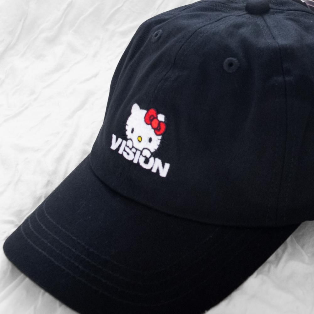VISION STREET WEAR x HELLO KITTY 刺繍 キャップ