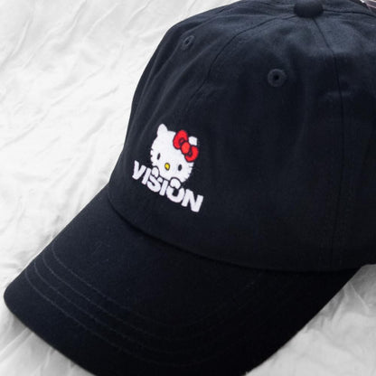 VISION STREET WEAR x HELLO KITTY 刺繍 キャップ
