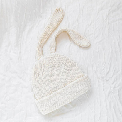 Play Boy Loves SEQUENZ バニー ビーニー うさ耳 ニット帽 WHITE