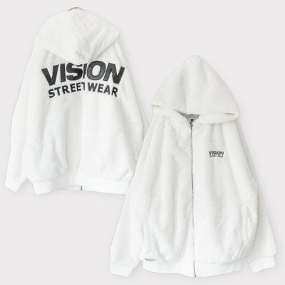 VISION STREET WEAR フードファーブルゾン WHITE