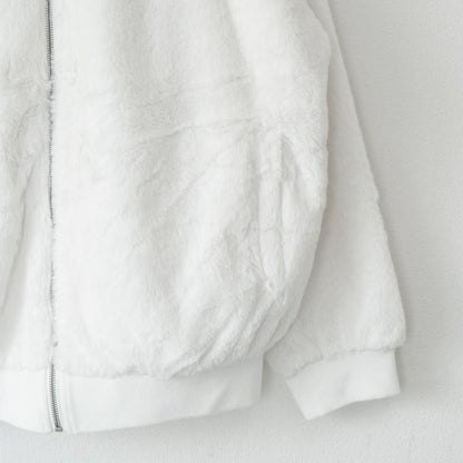 VISION STREET WEAR フードファーブルゾン WHITE
