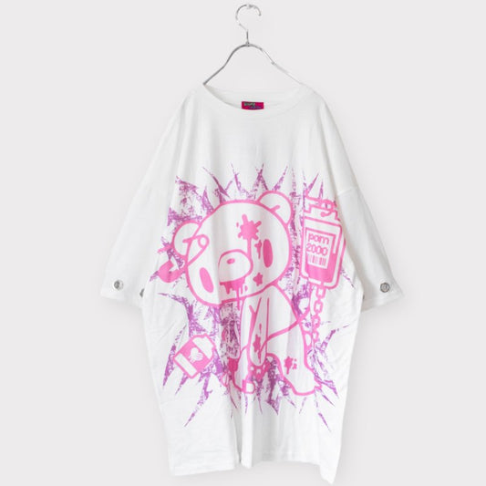 ACDC RAG Pastel Gloomy Huge T-shirt WHITE