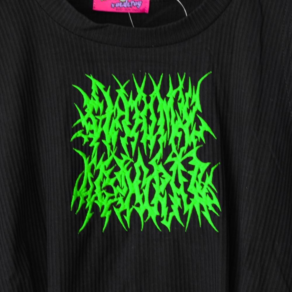 ACDC RAG ビビット グルーミー ノースリーブトップ BLACK GREEN