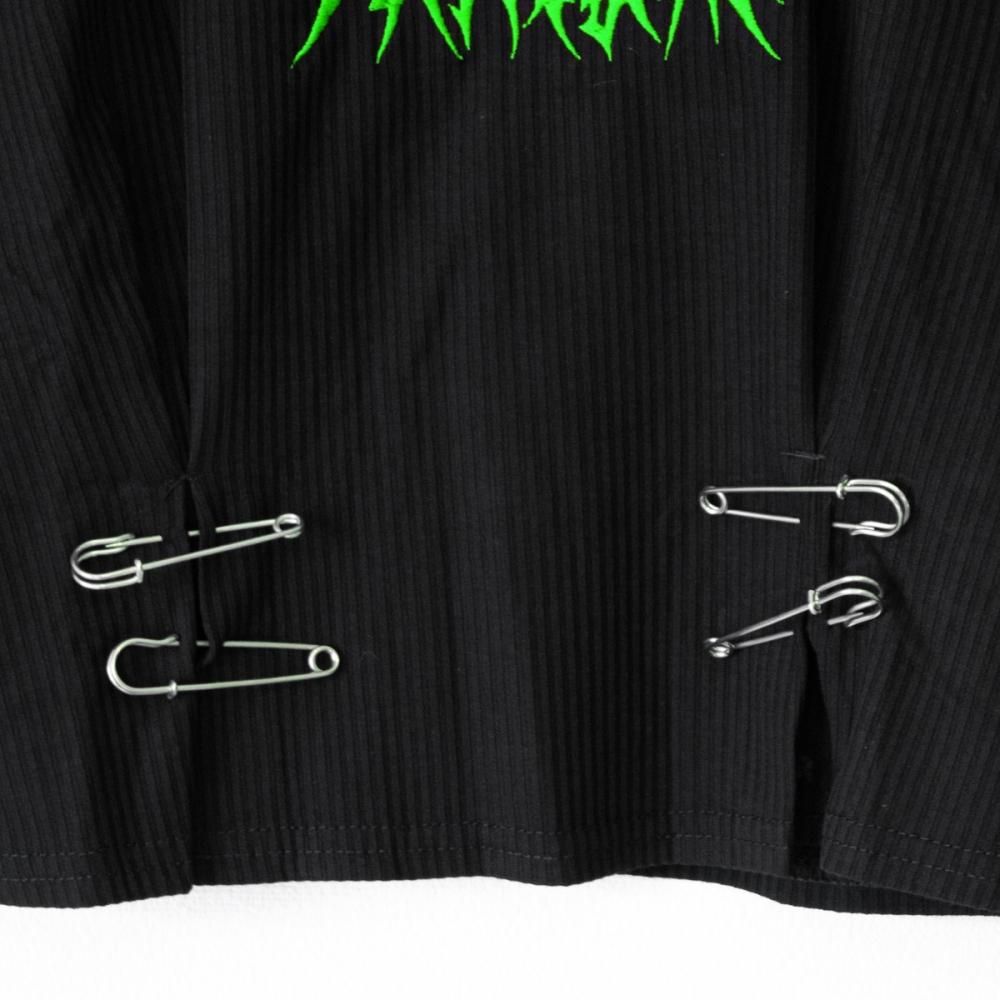 ACDC RAG ビビット グルーミー ノースリーブトップ BLACK GREEN