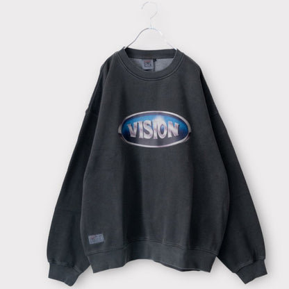 VISION STREET WEAR ピグメントメタルサークルトレーナー CHARCOAL