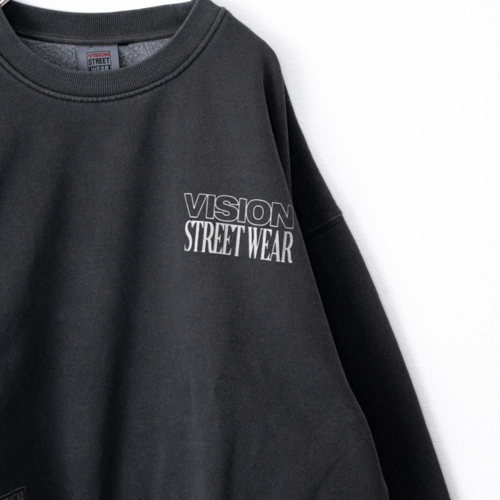 VISION STREET WEAR ピグメントデジタルフォトトレーナー CHARCOAL
