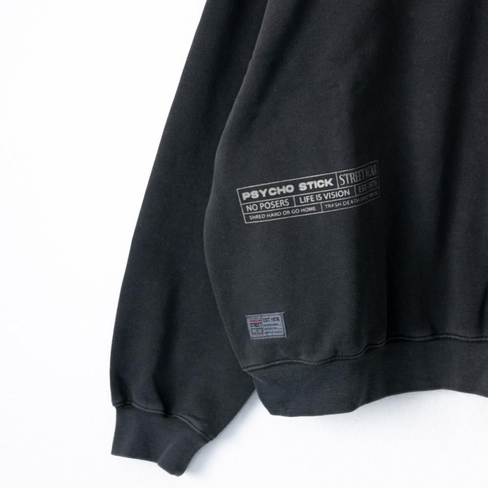 VISION STREET WEAR ピグメントデジタルフォトトレーナー CHARCOAL