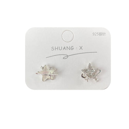 STARS プラネット アシンメトリー 星 デザインピアス SILVER