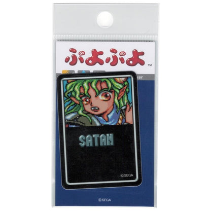 ぷよぷよ ドット ダイカットミニステッカー サタン スクエア SEGA セガ キャラクター フィーバー PUYO-025