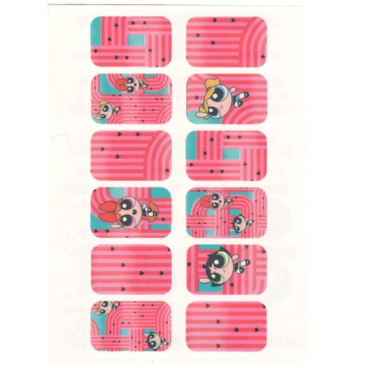 THE POWERPUFF GIRLS Powerpuff Nail Stickers