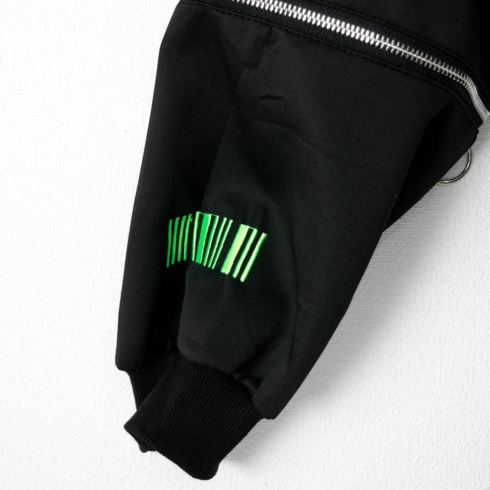 ACDC RAG 渦雷 CYBER PUNK ZIP スウェットトップ BLACK