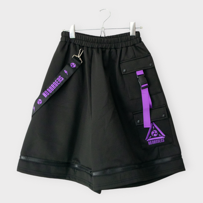 ACDC RAG CYBER PUNK Shorts BLACK PURPLE