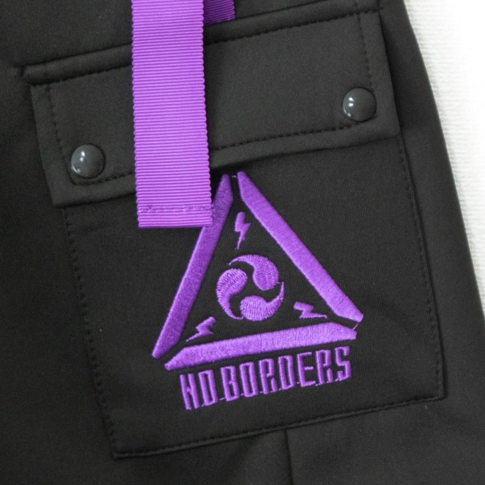 ACDC RAG 渦雷 CYBER PUNK ハーフパンツ BLACK PURPLE