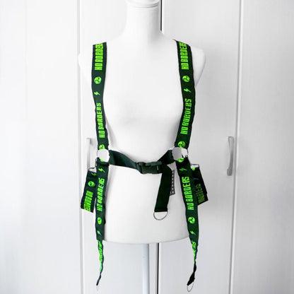 ACDC RAG 渦雷 CYBER PUNK ハーネス BLACK GREEN