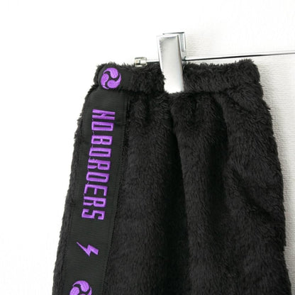 ACDC RAG 渦雷 CYBER PUNK モコモコレッグウォーマー BLACK PURPLE