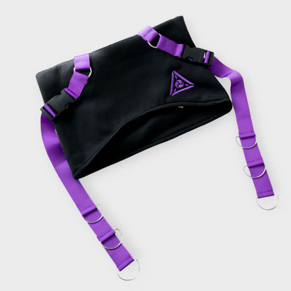 ACDC RAG URURAI CYBER PUNK Cat Ear Hat BLACK PURPLE
