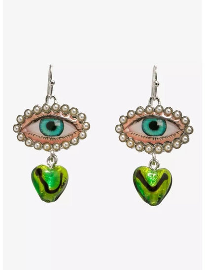 EYE＆ハート ドロップピアス