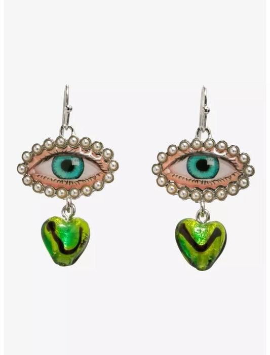 EYE＆ハート ドロップピアス