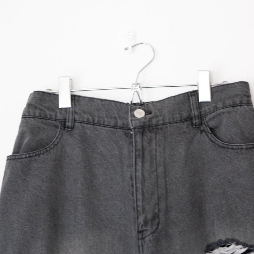 VISION STREET WEAR クラッシュ デニムパンツ LIGHT GRAY